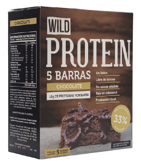 Wild Protein Chocolate (caja x 5 barras)