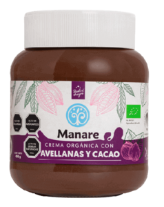 Crema orgánica con avellanas y cacao (400g)