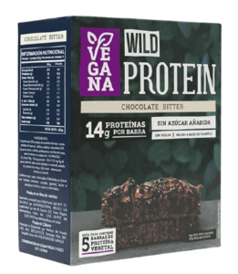 Wild Protein Vegana Chocolate Bitter (caja x 5 barras)